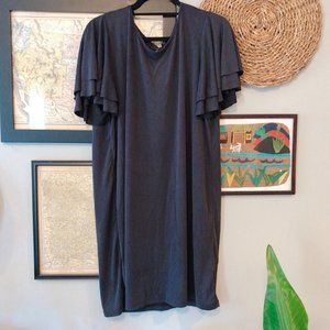 NWT! Lucky Brand Distressed Shirt-Dress